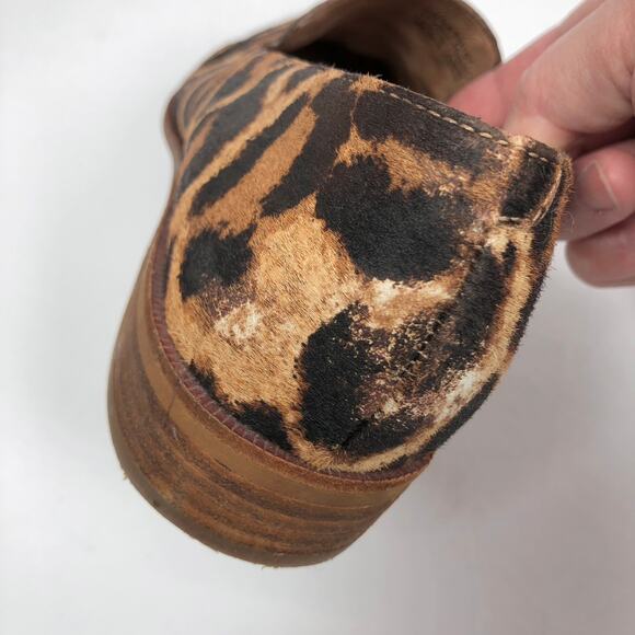 Madewell The Orson Loafers 7.5 Leopard Print Calf Hair Leather Slip On Shoes - Picture 9 of 12